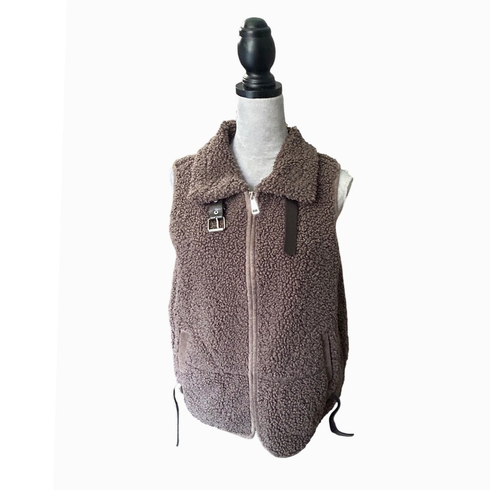 Cozy Brown Sherpa Vest